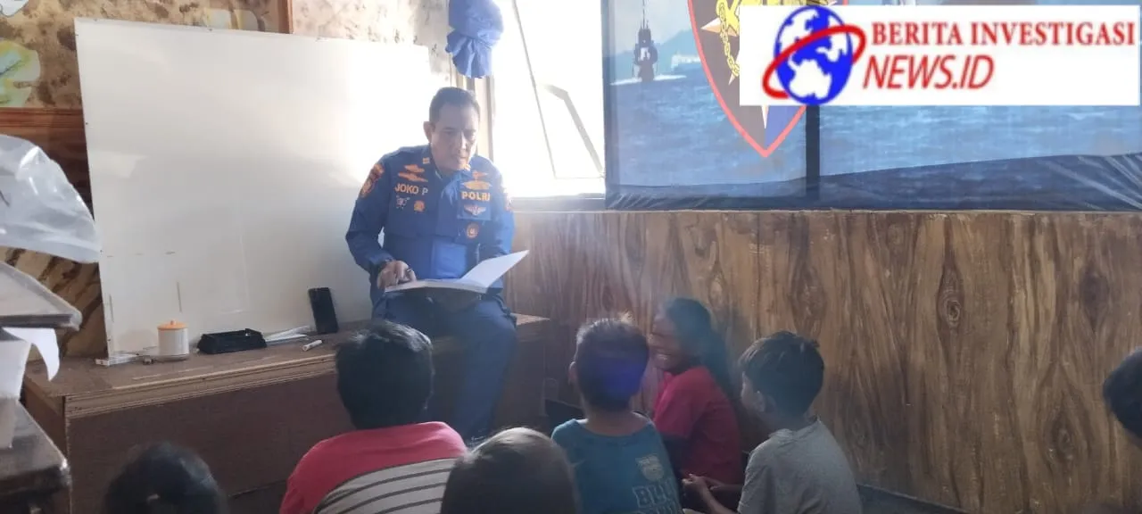 Peduli Pendidikan, Satpolairud Polres Bangkalan Dirikan Rumah Belajar Bagi Anjal