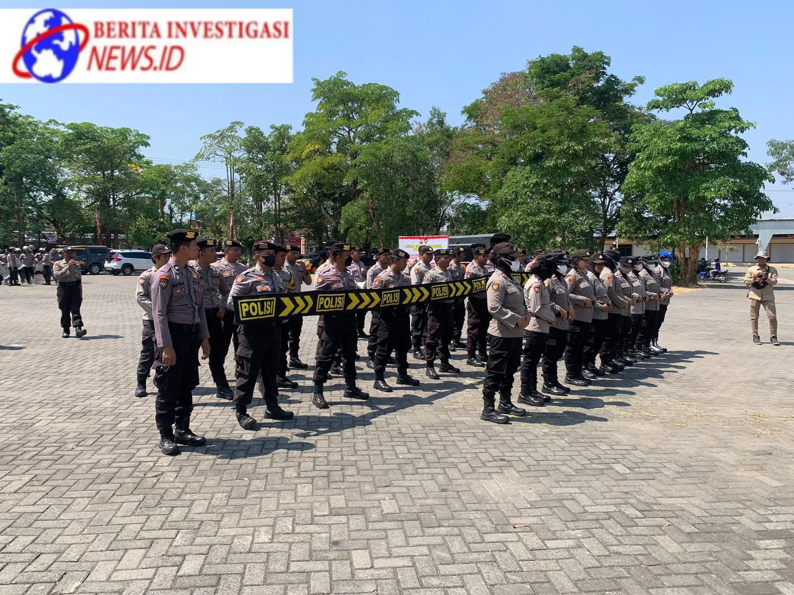 Gelar Simulasi Sispam Kota, Upaya Polres Nganjuk Hadapi Potensi Gangguan Kamtibmas dalam Tahapan Pemilu 2024