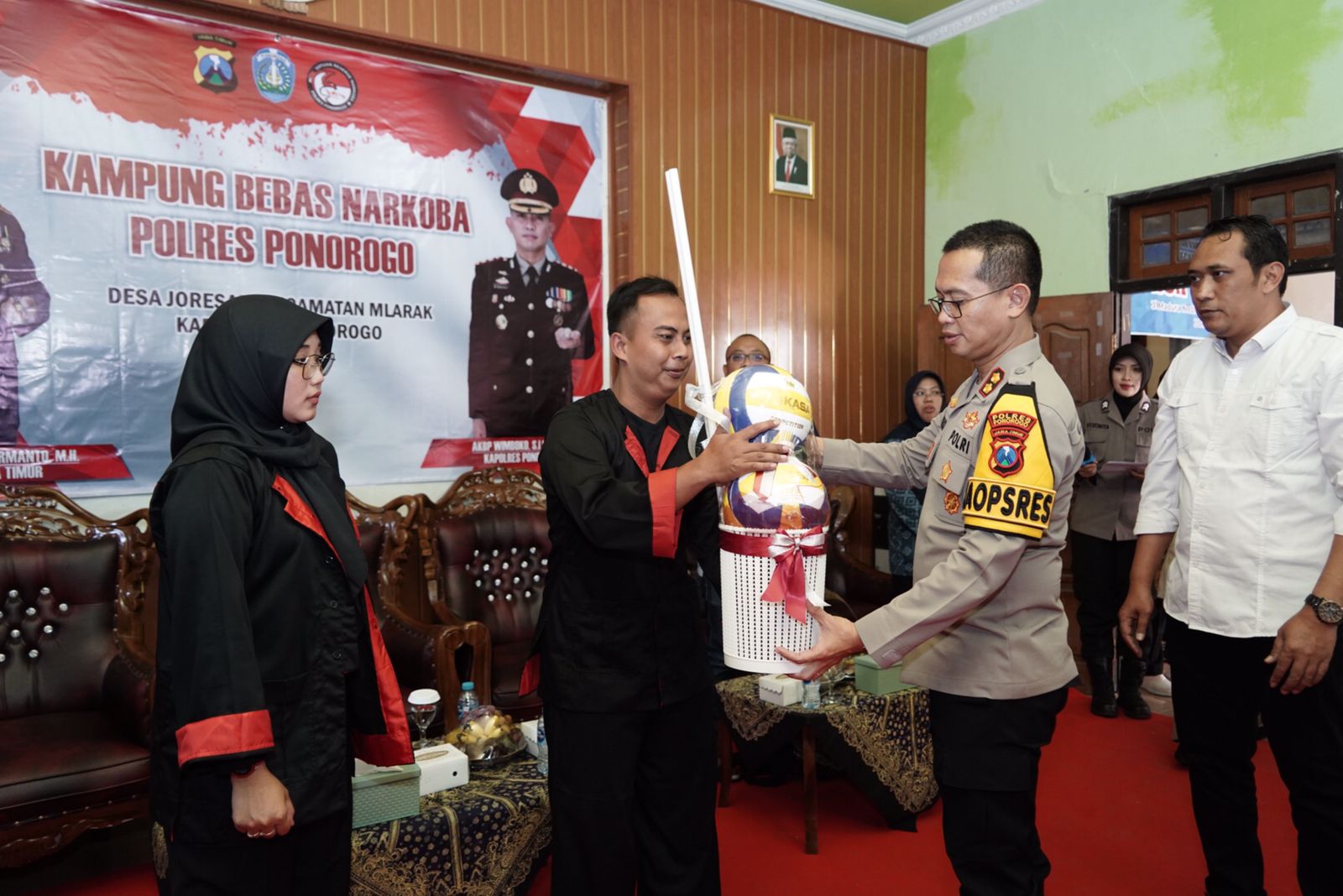 Polres Ponorogo Launching Kampung Bebas Narkoba