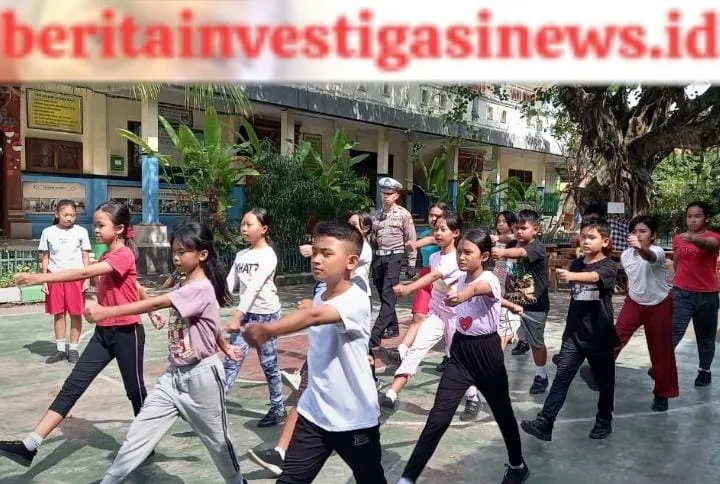 Unit Kamsel Beri Edukasi ke Polisi Cilik Tertib Berlalu Lintas