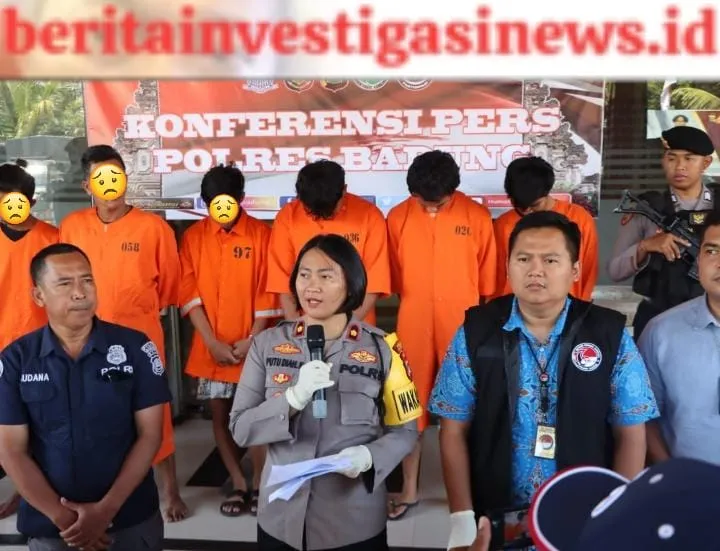 Sat Narkoba Polres Badung, Berhasil Tangkap 6 Tersangka Satu Diantaranya Pengedar