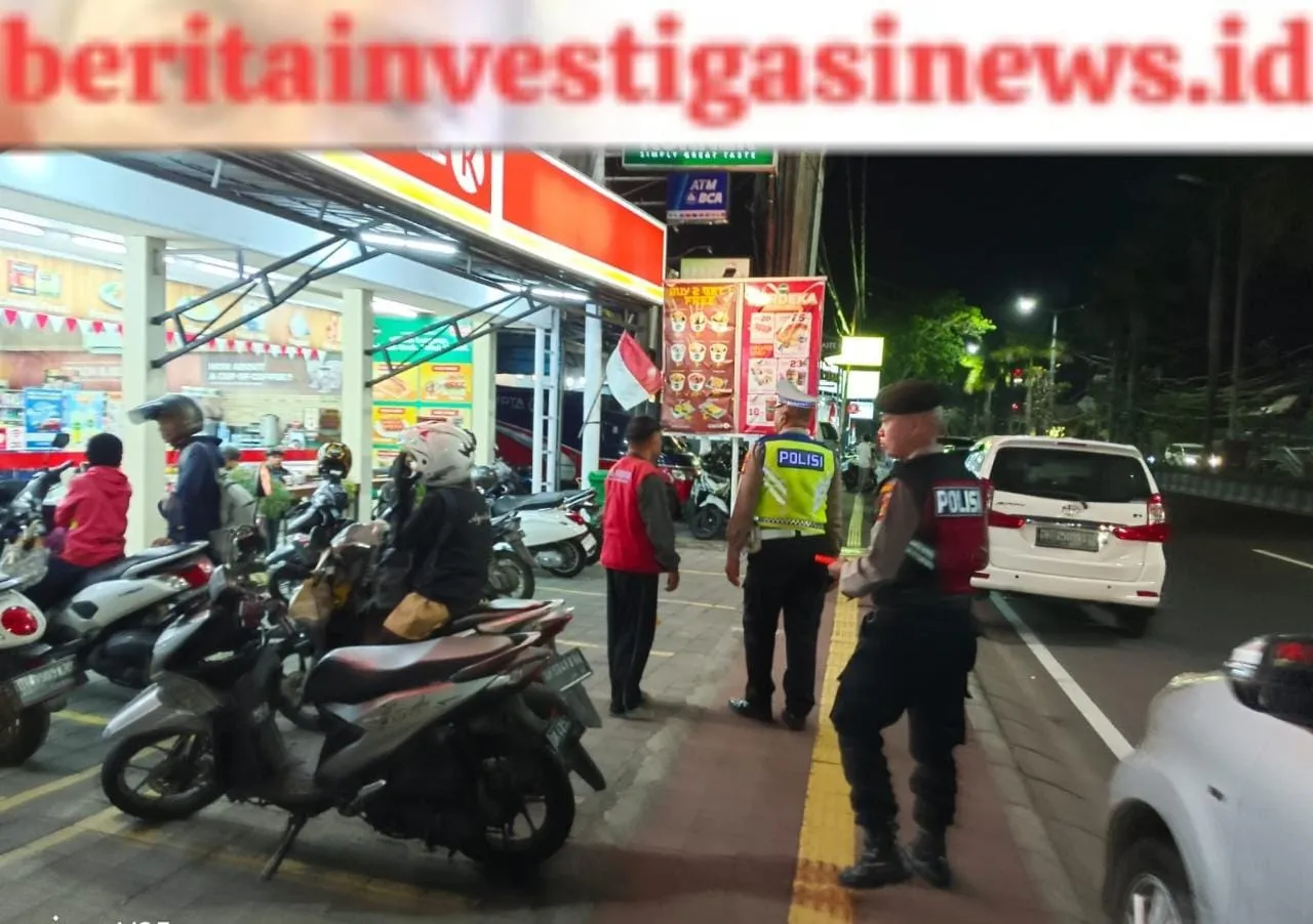 Cegah KEJALAN, Jelang Dini Hari Polsek Kutsel Gencarkan Blue Light Patrol