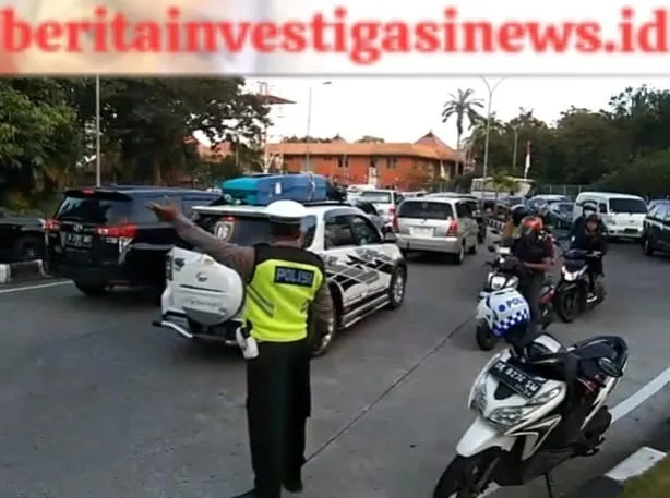 Polres Kawban Turunkan Personil Gabungan Atasi Kemacetan di Bandara