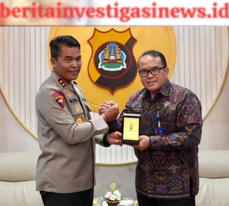 Kunjungi Mapolda Bali, Ka BNNP Bali Diterima Kapolda Bali