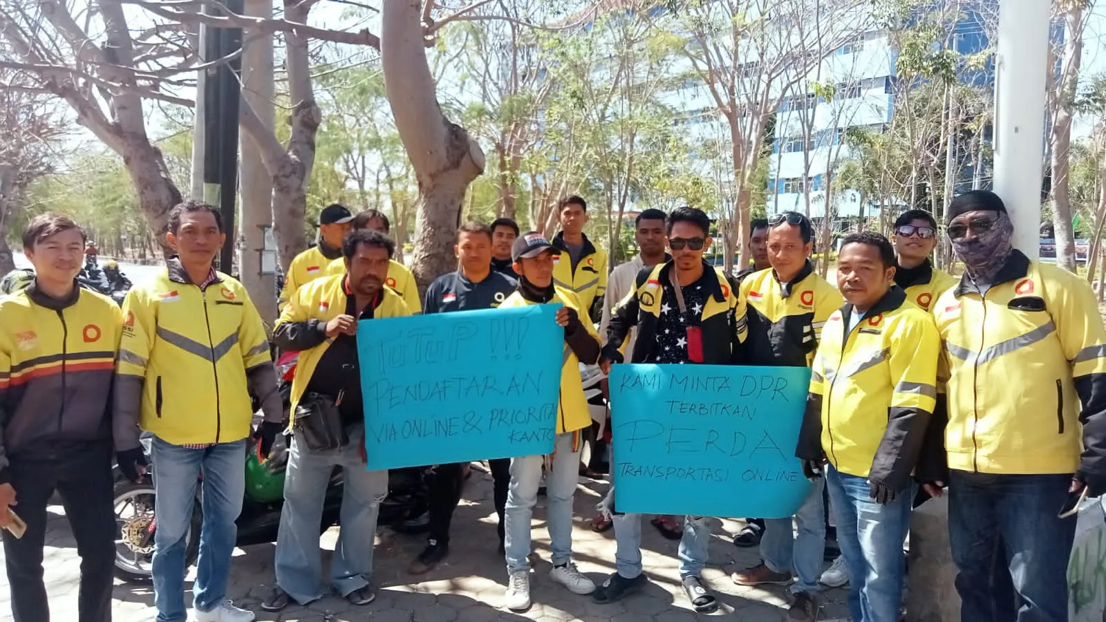 Driver Maxim Kembali Lakukan Aksi Demo