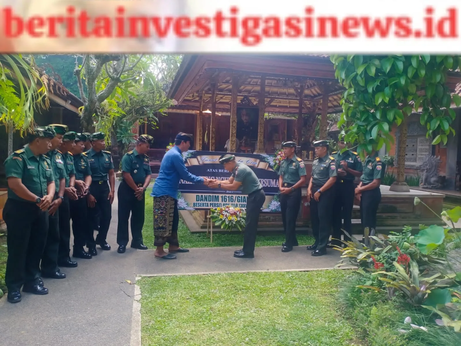 Dandim Gianyar Beserta Rombongan Melayat ke Puri Ageng Blahbatuh