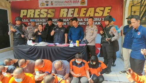 Polres Pelabuhan Tanjung Perak Berhasil Ungkap 13 Kasus dan Amankan 16 Tersangka Dalam Rangka Ops Tumpas Narkoba 2023