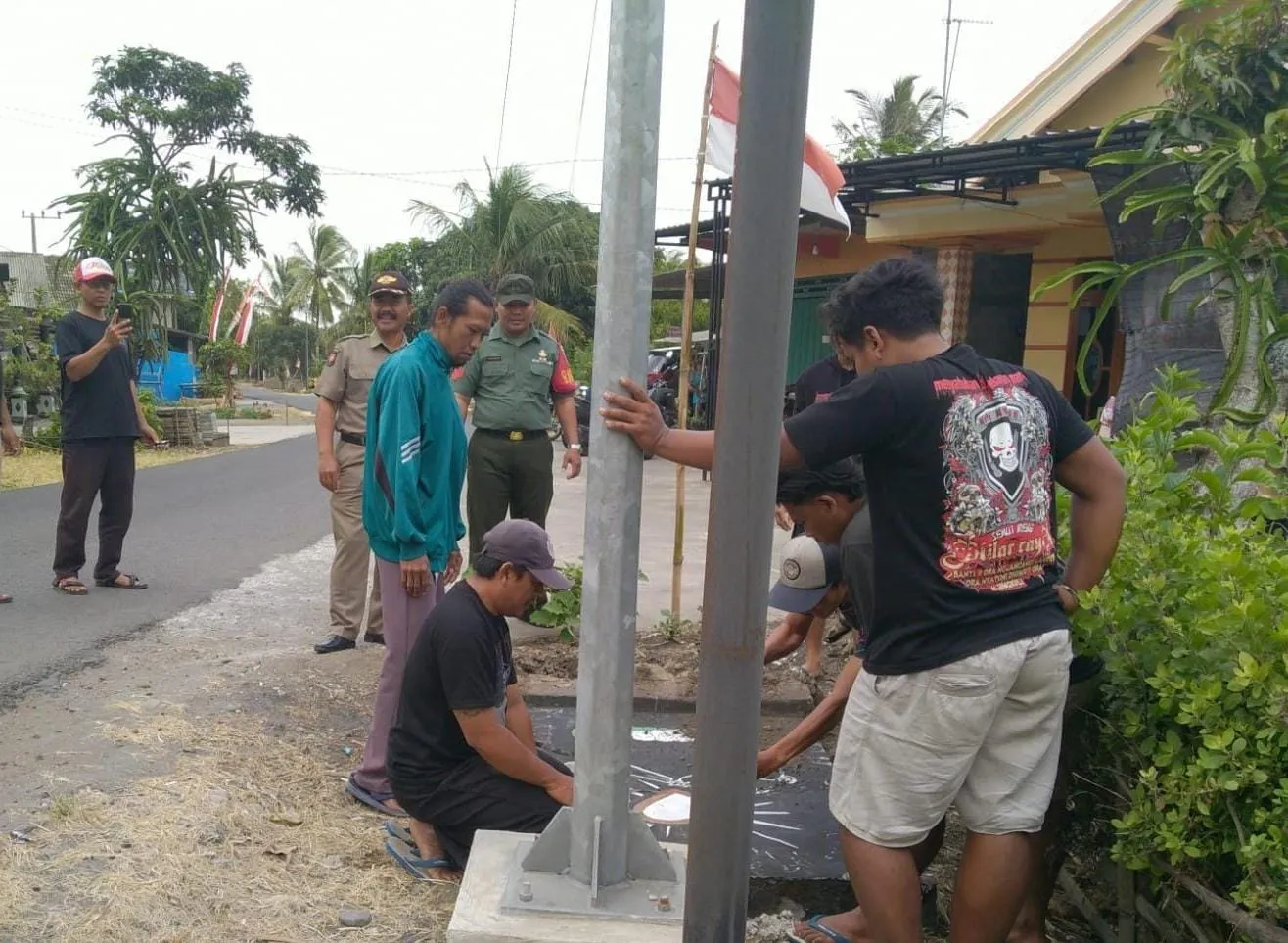 Warga Perguruan Silat Panggungrejo Sukarela Bongkar Tugunya, Kapolres Blitar Beri Apresiasi