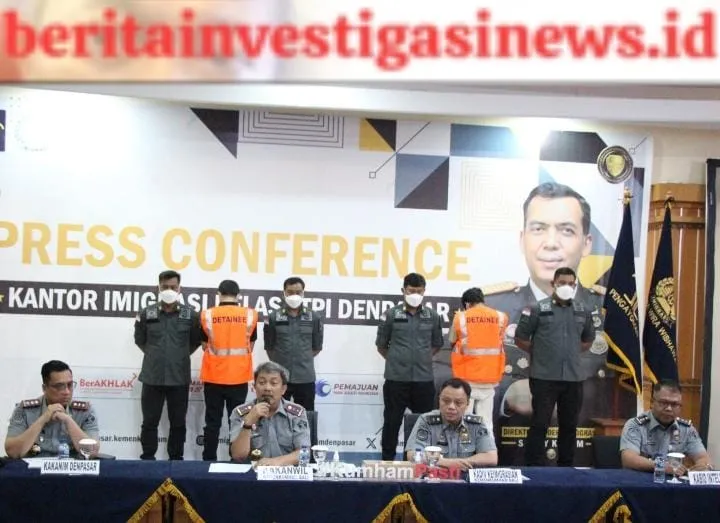 Dua WNA Langgar Undang-Undang Keimigrasian Ditangkap Imigrasi Denpasar