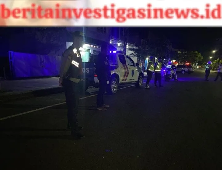 Patroli Kendaraan Cahaya Biru Sat Samapta Polres Jembrana