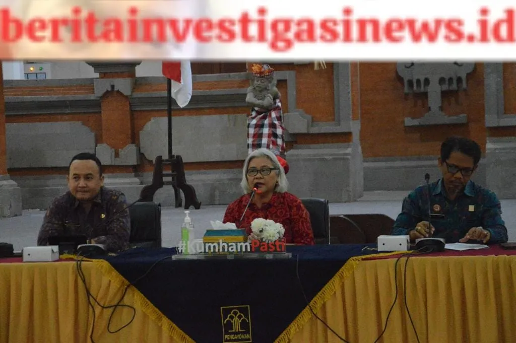 Kanwil Kemenkumham Bali Dukung RANHAM dan Rakor Bimtek Aplikasi SAPA-HAM