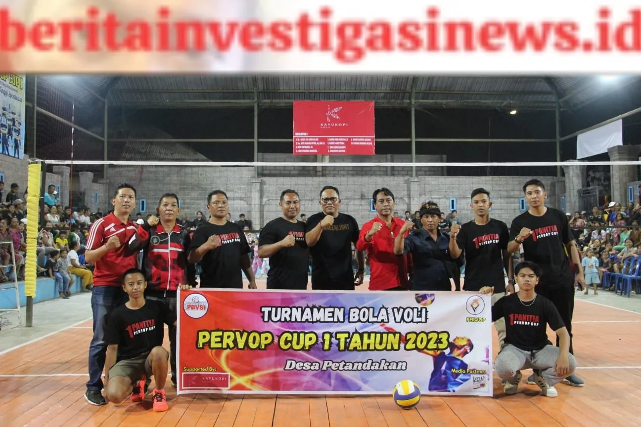 Pembukaan Turnamen Bola Voli Pervop Cup 1 Desa Petandakan Tahun 2023