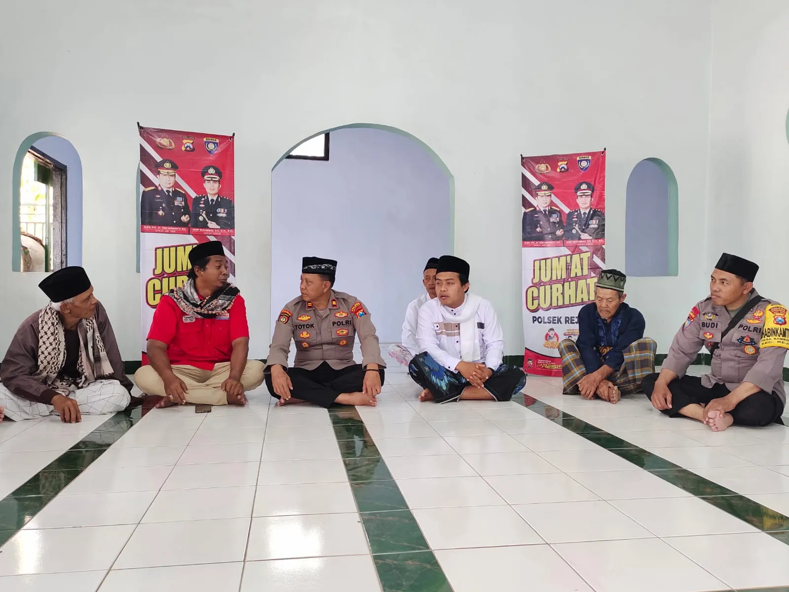 Jum'at Curhat Polres Nganjuk di Masjid Baitul Rohman Rejoso: Pendekatan Persuasif Ciptakan Kamtibmas yang Kondusif