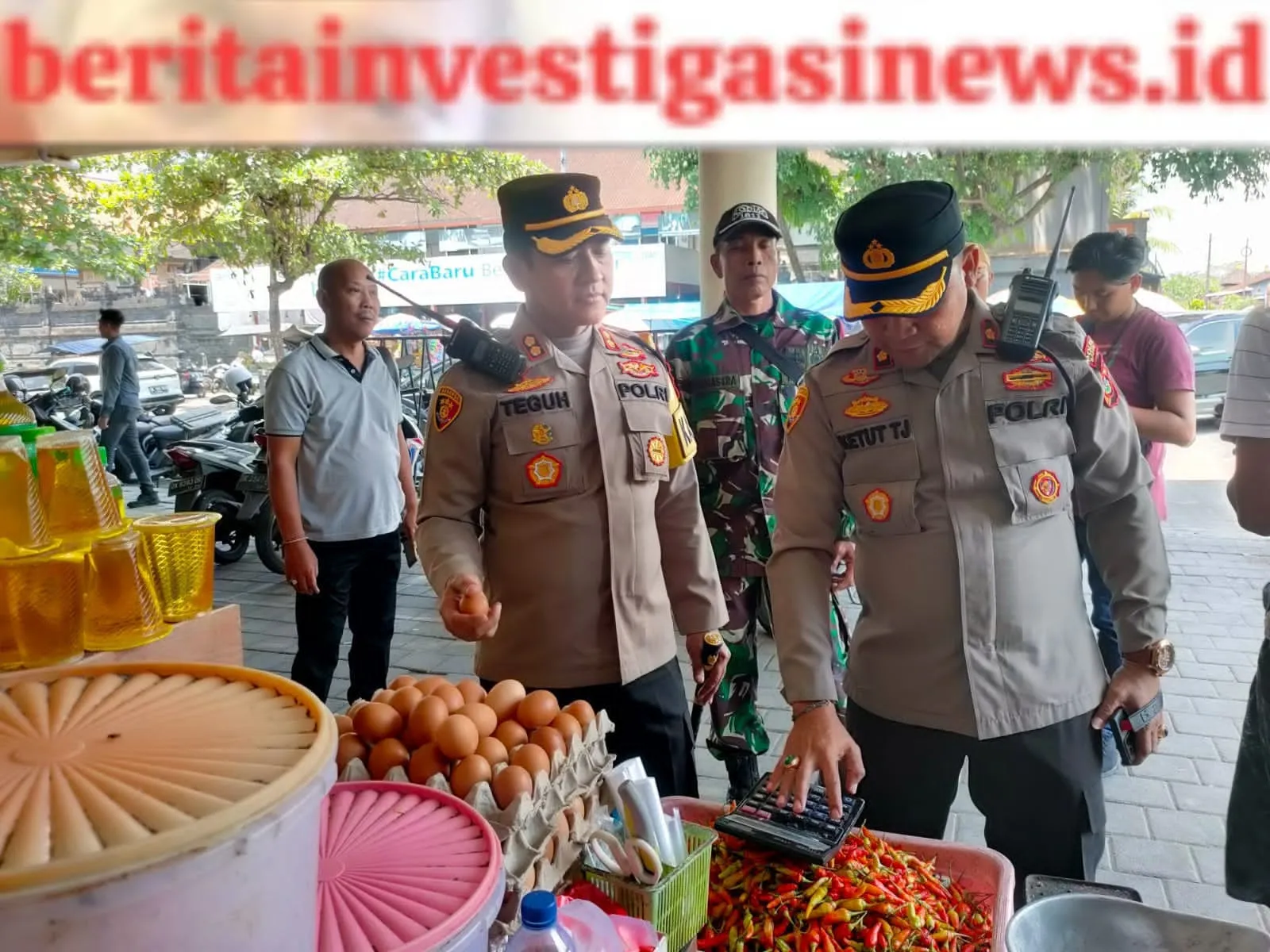 Pengecekan Harga Bapokting Kapolres Badung Sasar Pasar Mengwi