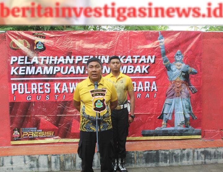 Ratusan Personil Polres Kawban Ngurah Rai Ikuti Latihan Menembak