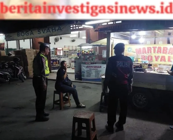 Rutinitas Blue Light Patrol Polsek Dentim Kawal Keamanan Malam Hingga Dini Hari