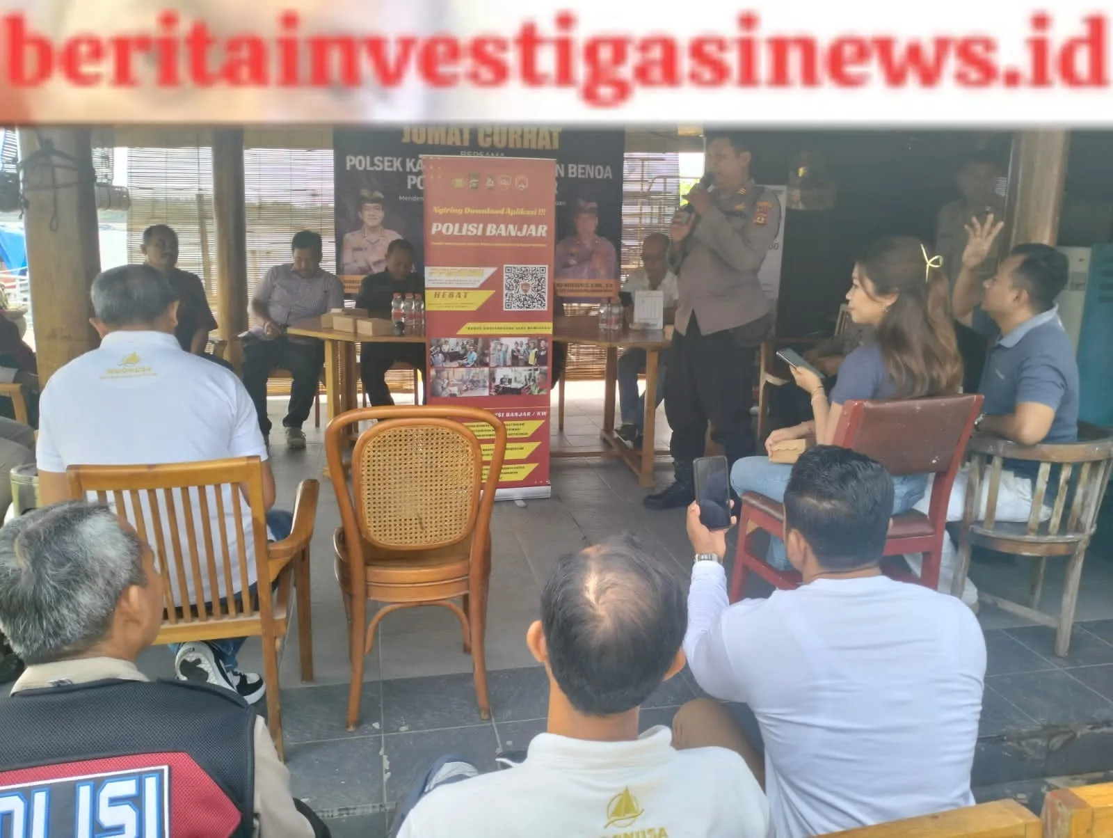 Jumat Curhat Polsek Benoa Serap Aspirasi dari Karyawan PT. Indonusa