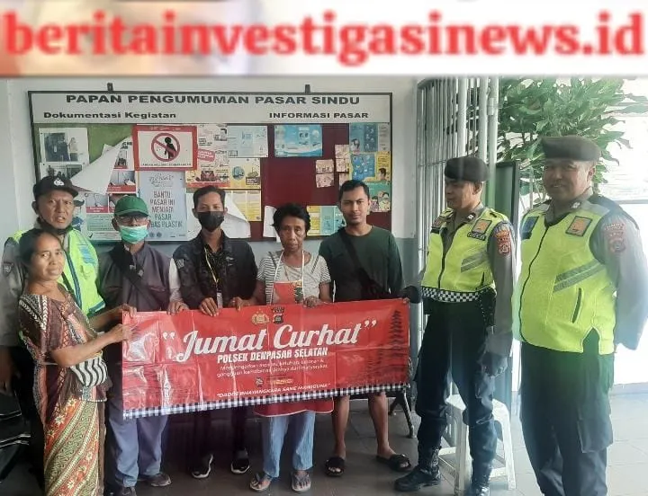 Aspirasi Para Pedagang Pasar Sindu Sanur Ditampung Jumat Curhat Polsek Densel