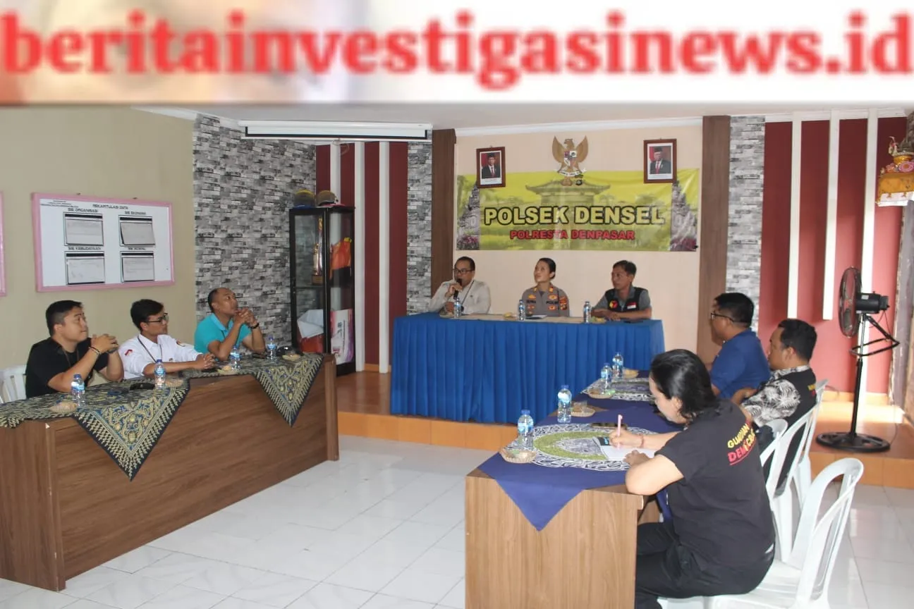 Polsek Densel Terima Audensi Dari Panwascam Denpasar Selatan