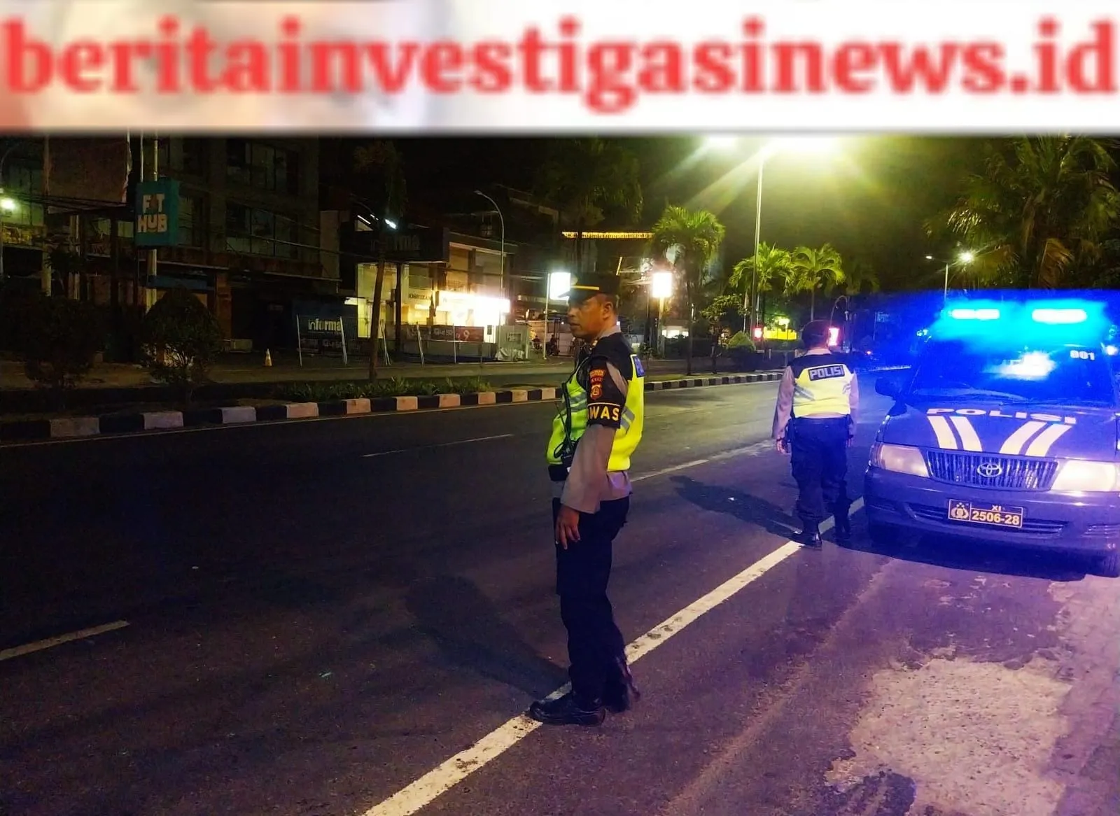 Malam Minggu Rawan Gangguan Kamtibmas Polsek Kuta Antisipasi Melalui Blue Light Patrol