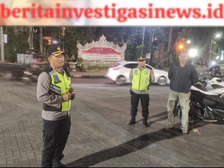 Cekal Aksi Kriminalitas Polsek Denbar Gelar Bluelight Patrol Malam Minggu