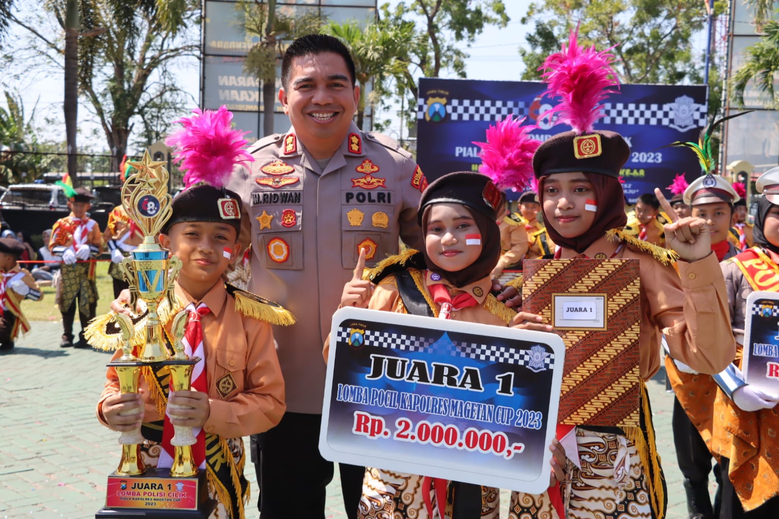 Serunya Lomba Pocil Dalam Rangka HUT Lantas ke-68 Polres Magetan