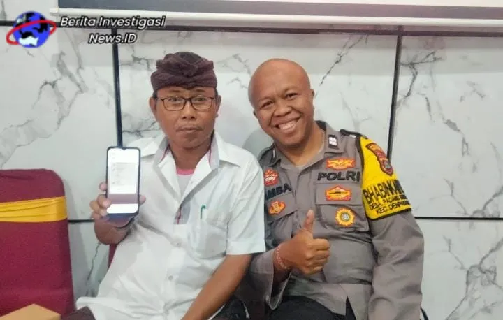 Kolaborasi Polisi Banjar dan Bhabin Polsek Denbar Kenalkan Aplikasi Polisi Banjar Hebat