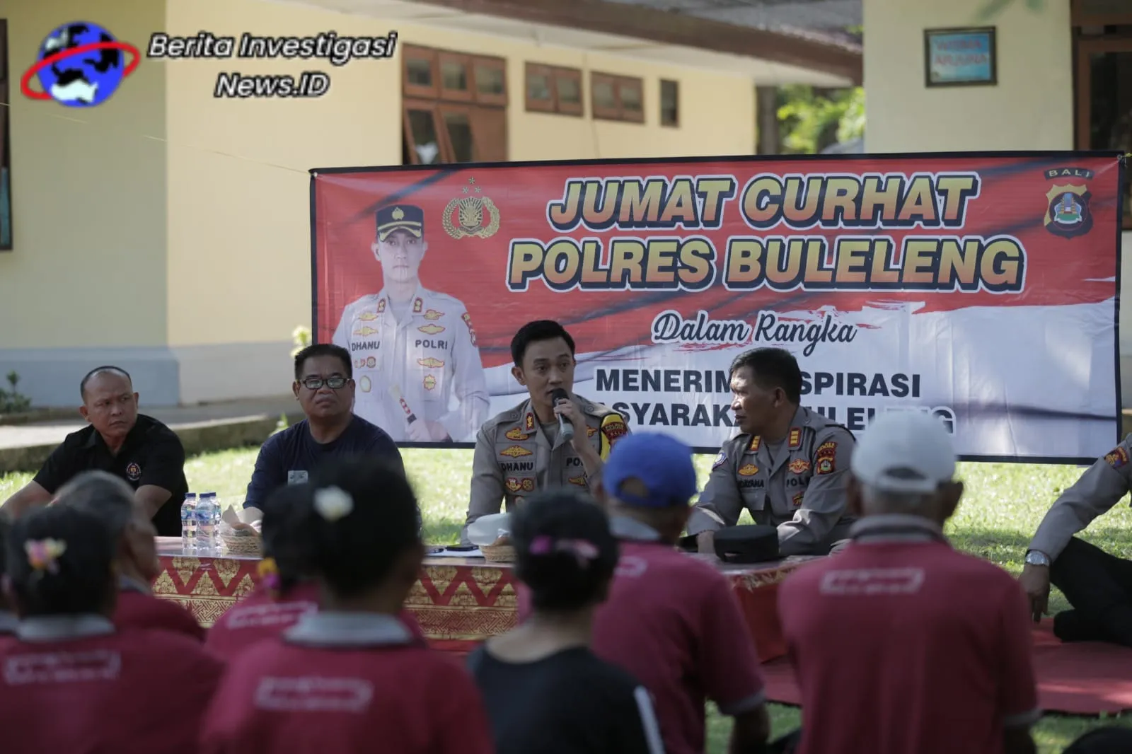 Jumat Curhat Polres Buleleng Sambangi Panti Jompo PSTW Jara Marapati