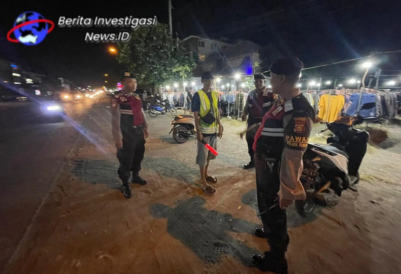 TKW Polsek Denpasar Barat Rutin Tampilkan Bluelight Patrol
