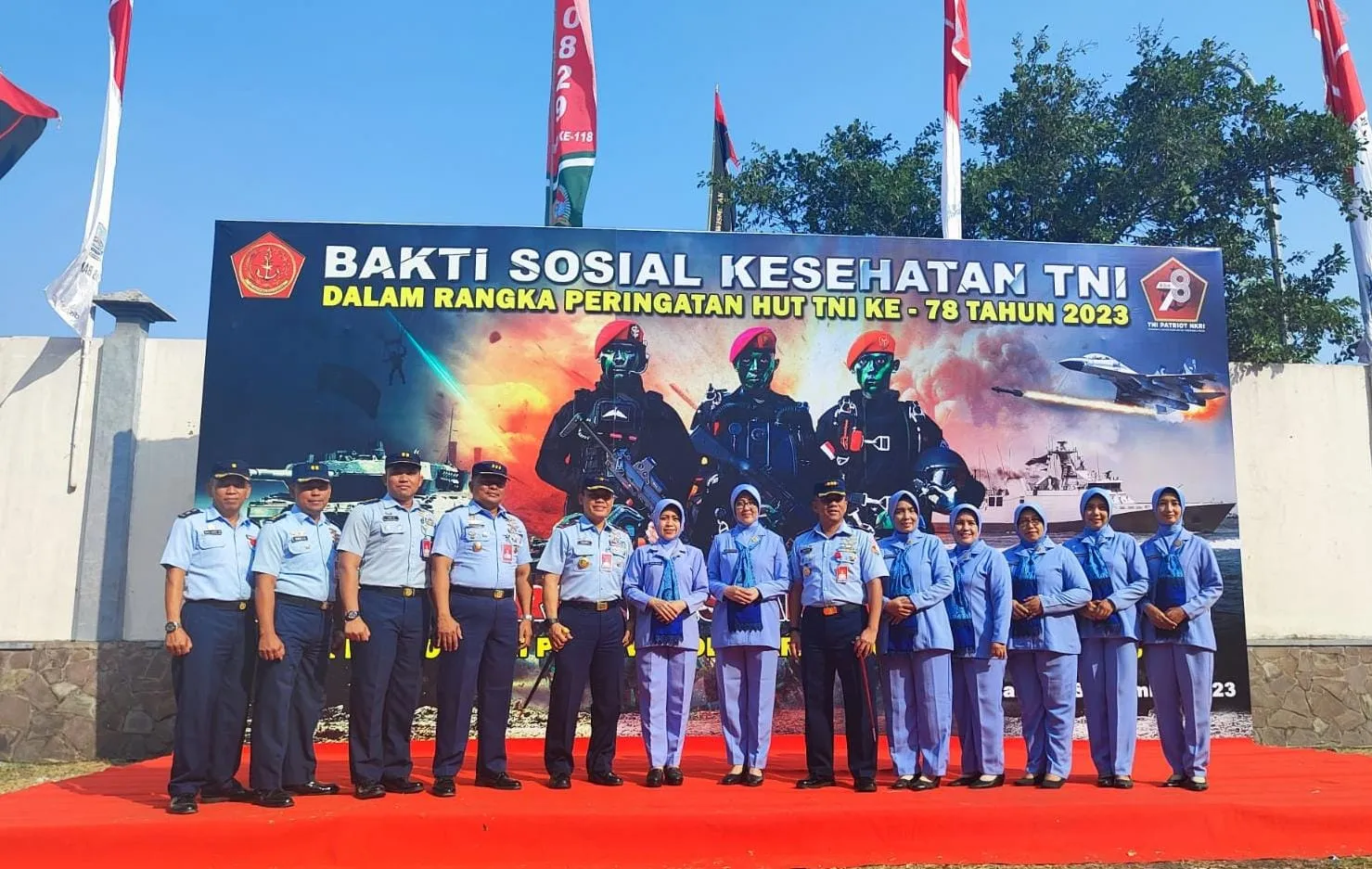 Sukseskan Bakti Sosial HUT TNI ke-78, Lanud Muljono Kerahkan Prajurit