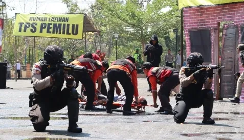 Polres Magetan Libatkan 700 Personel Gabungan Untuk Amankan Pemilu 2024