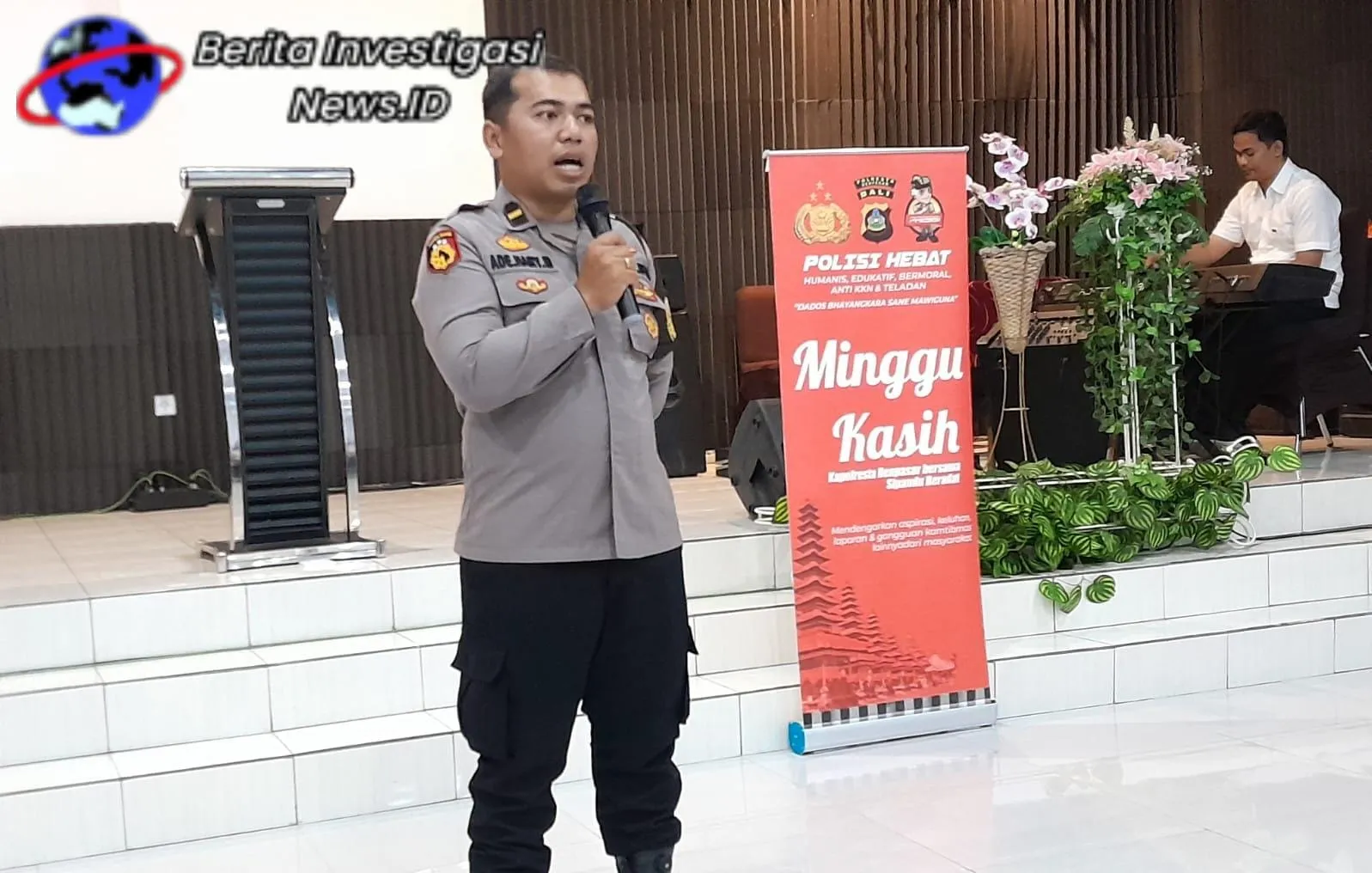 Polsek Denut Sambangi Gereja Ajak Jemaat Bantu Polri Jaga Kamtibmas