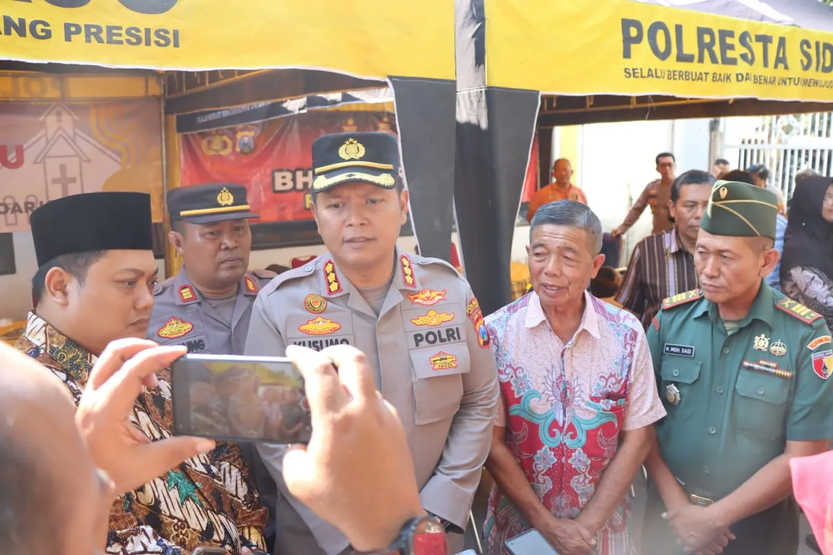 Program Minggu Kasih, Polresta Sidoarjo Gelar Bakti Kesehatan Gratis Untuk Warga