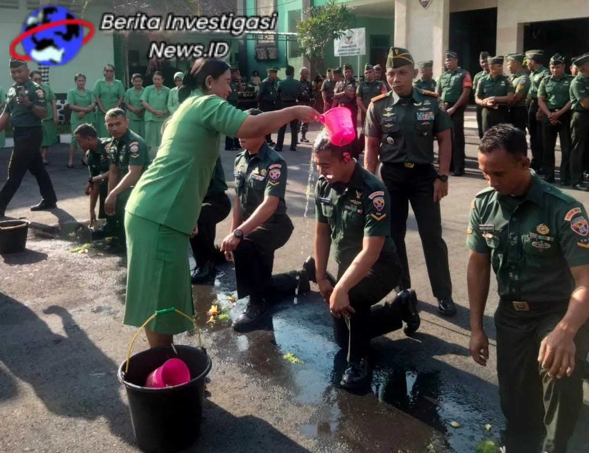 Dandim 1616 Gianyar Pimpin Acara Korp Raport Kenaikan Pangkat dan Penerimaan Anggota Baru