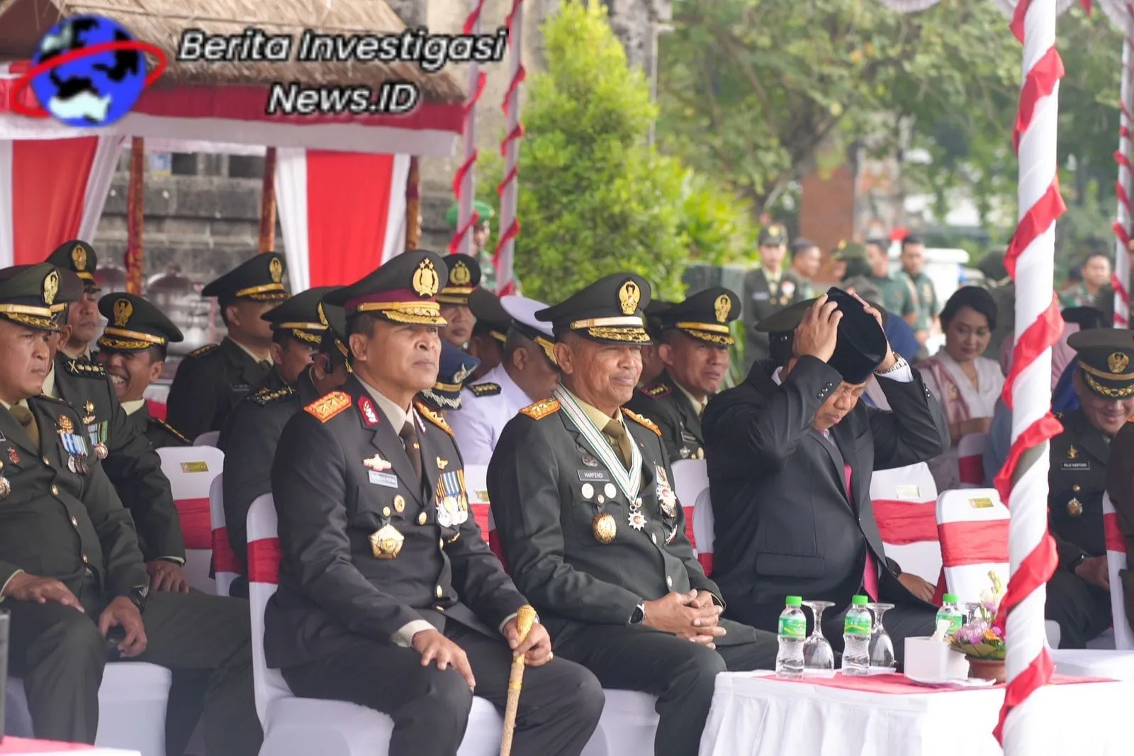 Perkuat Sinergitas TNI-POLRI, Kapolda Bali Hadiri Upacara HUT ke 78 TNI