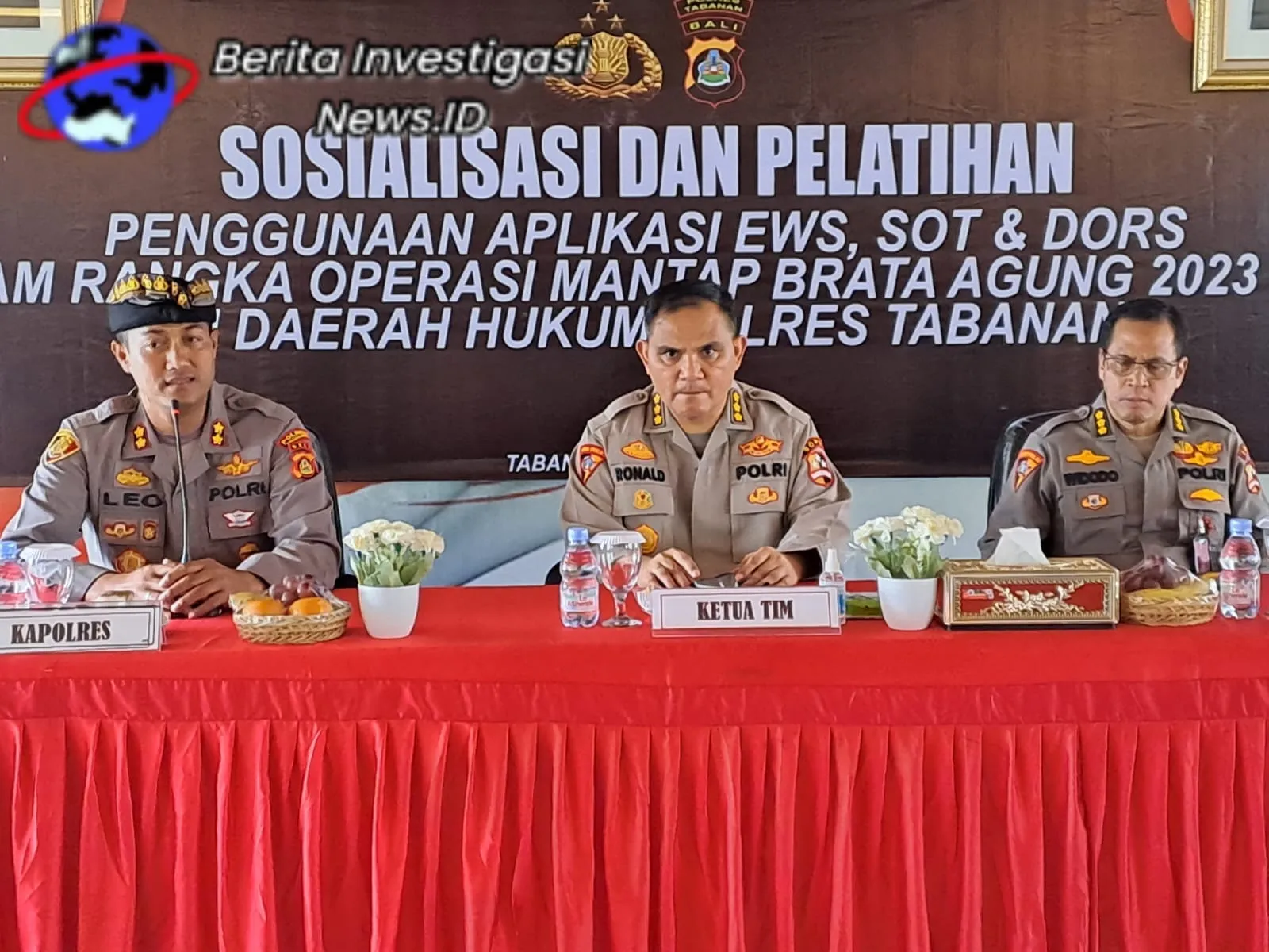 Tiga Polres Ikut Sosialiasi dan Pelatihan Penggunaan Aplikasi EWS, SOT dan DORS