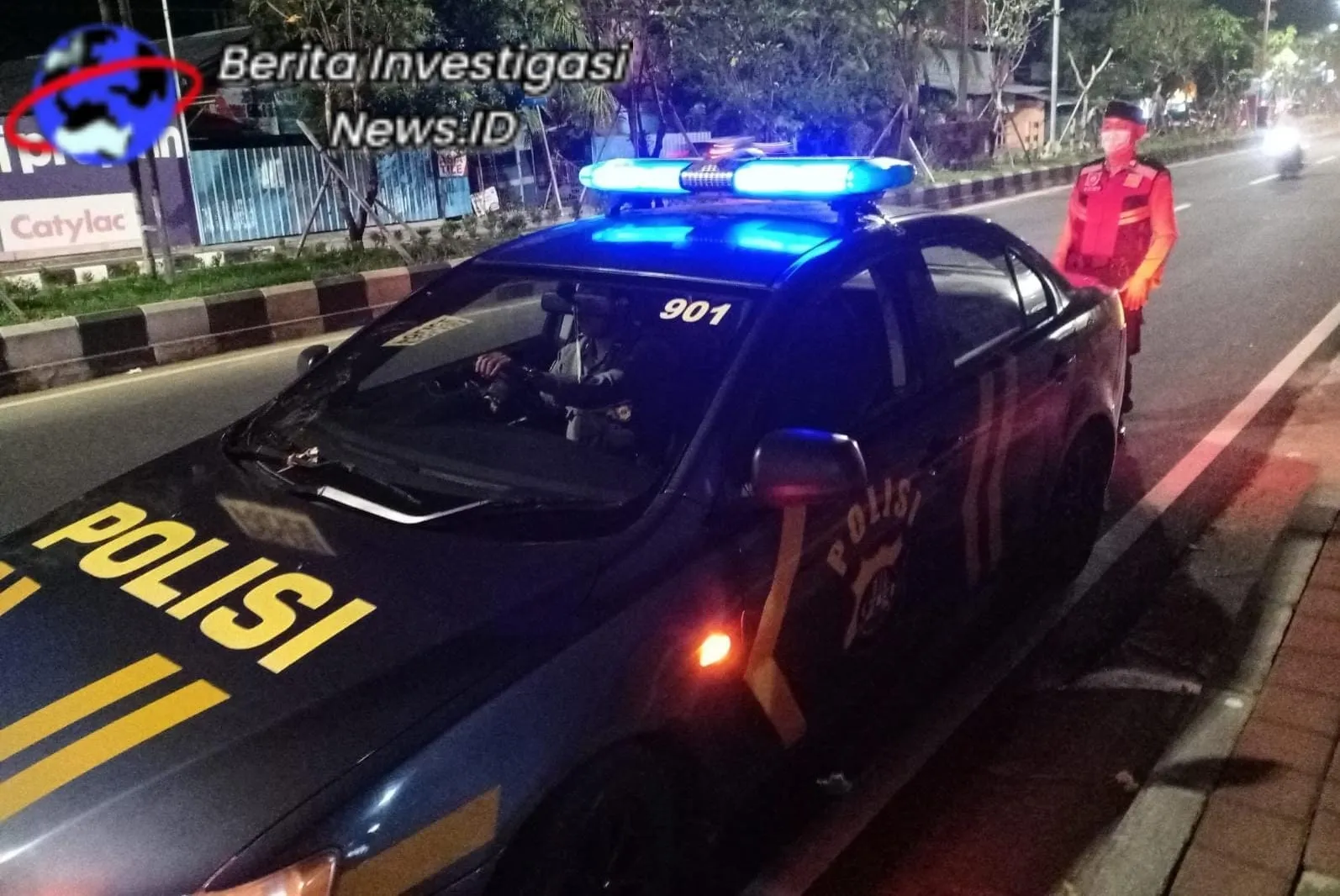 Demi Memastikan Keamanan Wilayah Polsek Kuta Selatan Gelar Blue Light Patrol