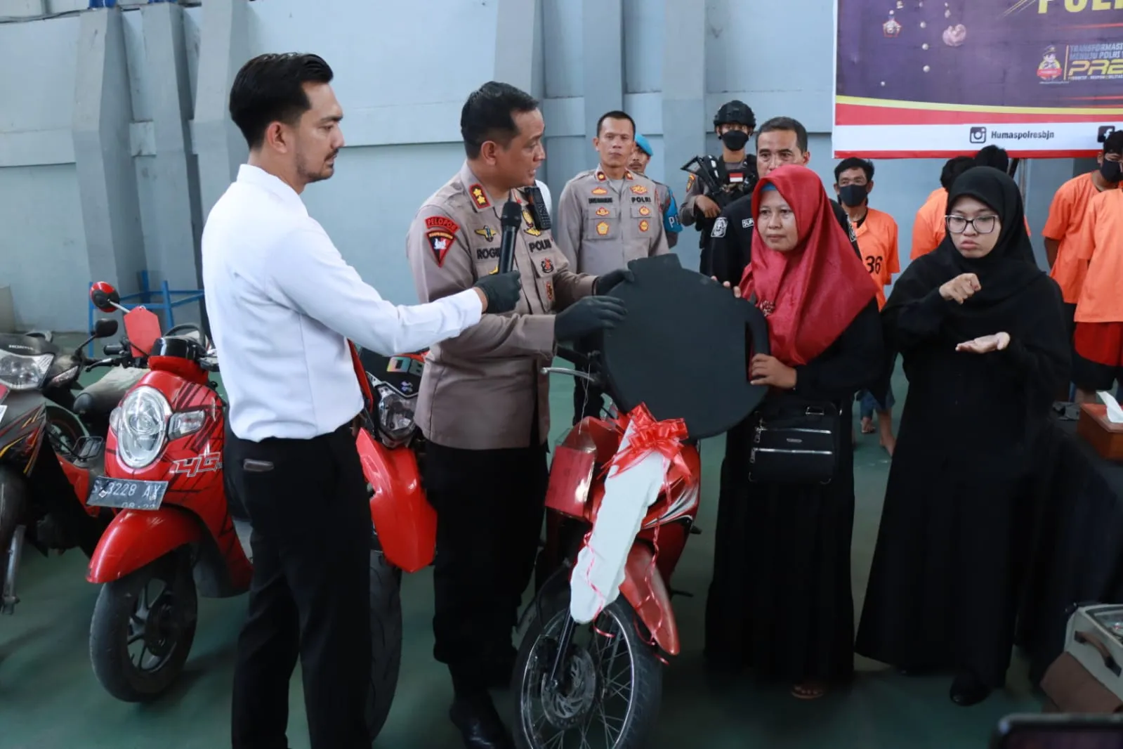 Berkat ILMU Semeru Polda Jatim, Warga Bojonegoro ini Temukan Kembali Motor Yang Hilang