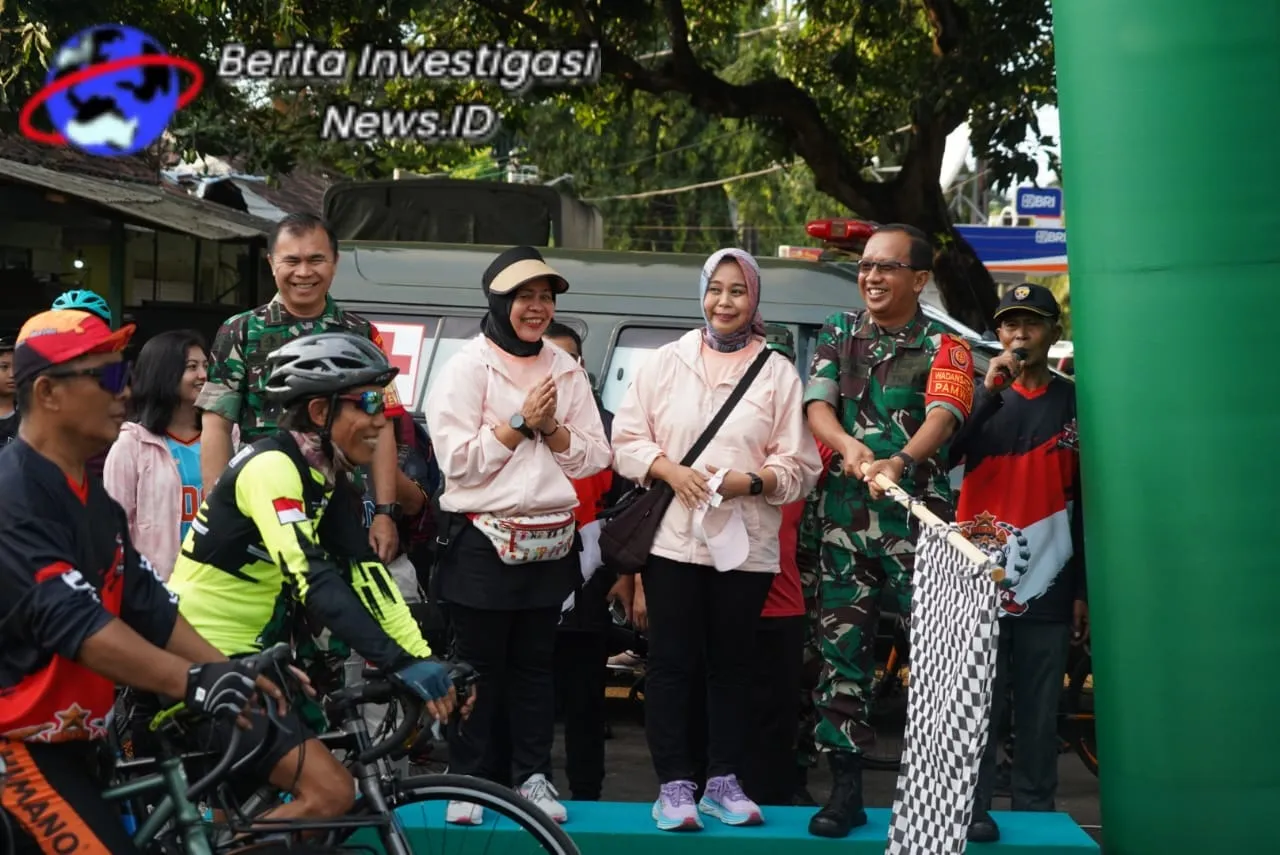Meriahkan HUT ke 78 TNI Korem 163 WSA Gelar Olahraga Bersama Masyarakat