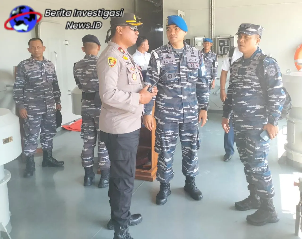 Kapolsek Benoa Atensi Kunjungan Panglima TNI Ke Pelabuhan Benoa