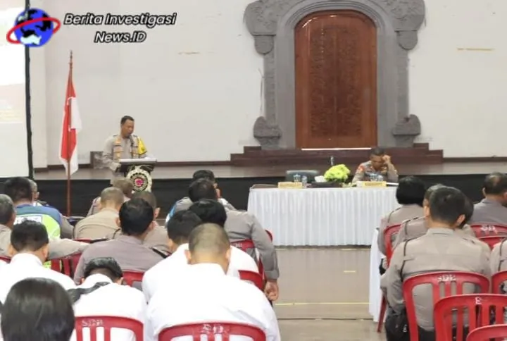 Polresta Denpasar Gelar Latpraops Mantap Brata Agung 2023 Jelang Pengamanan Pemilu
