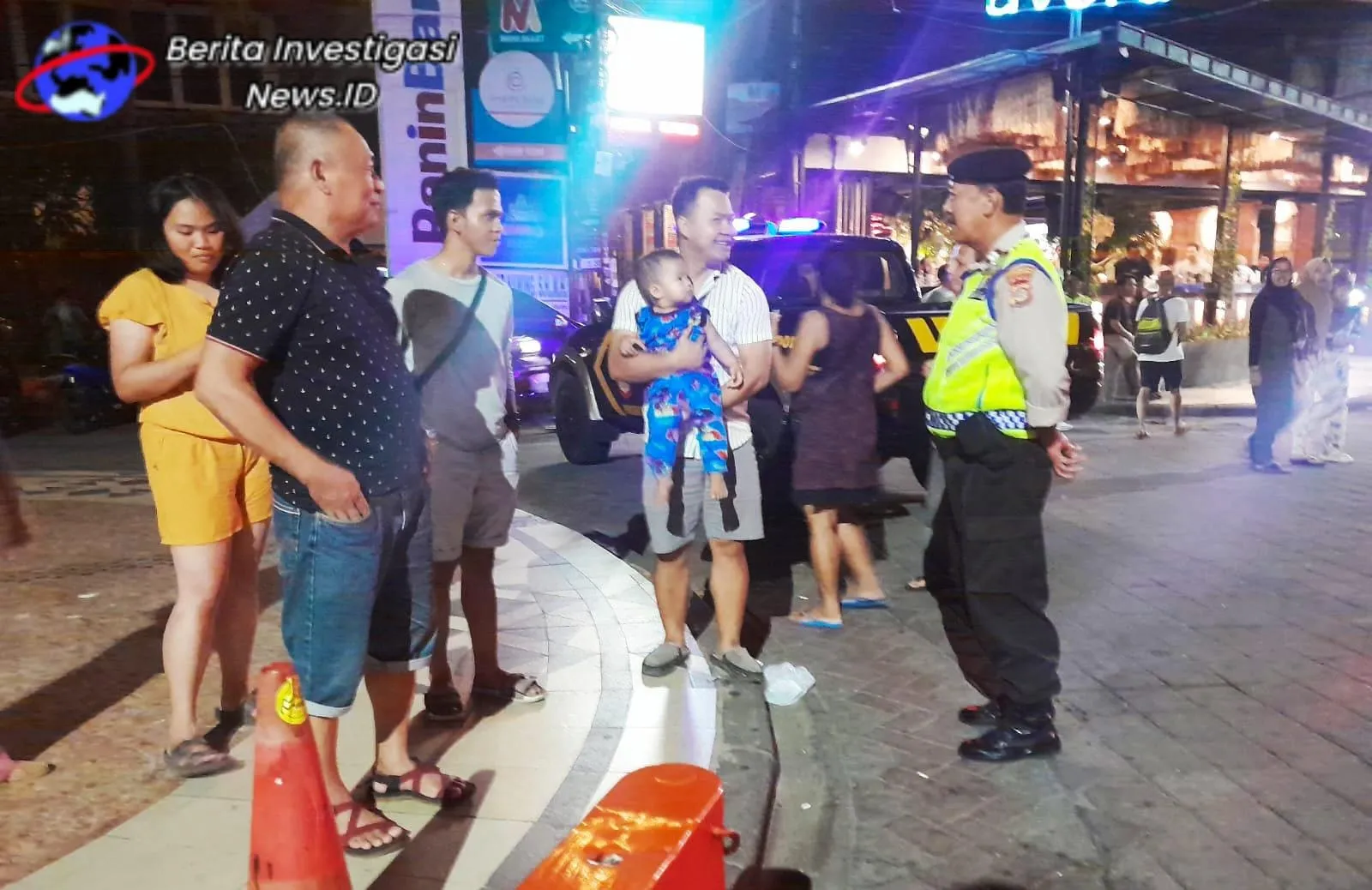 Aktifitas Blue Light Patrol Polsek Kuta, Cegah Kejahatan Jalanan dan Gangguan Kamtibmas Lainnya