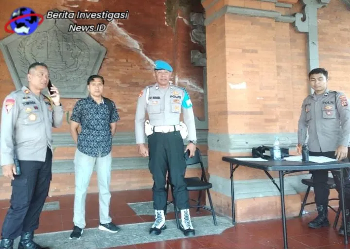 Pam Objek Vital Gudang Logistik Pemilu di GOR Kompyang Sujana Denpasar Barat Agar Tetap Aman