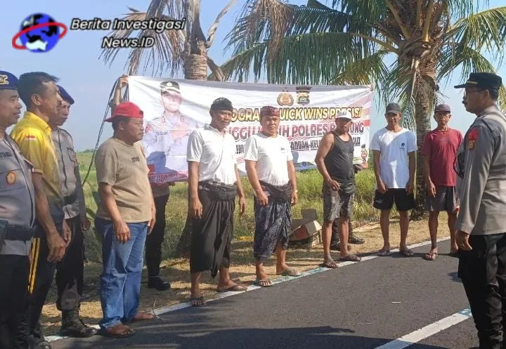 Minggu Kasih Polres Badung Bersama Kelompok Tani Tauman Desa Kekeran