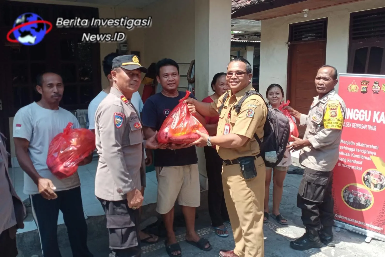 Aksi Sosial Pembagian Sembako di Minggu Kasih Polsek Dentim