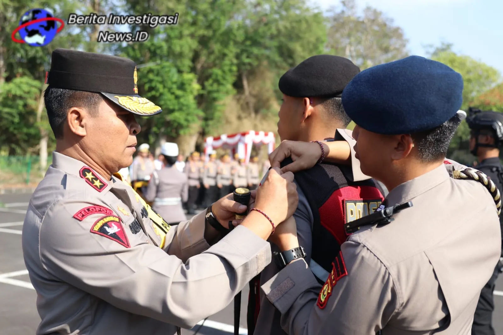 Polres Bandara Ngurah Rai Ikuti Gelar Pasukan OPA IX 2023