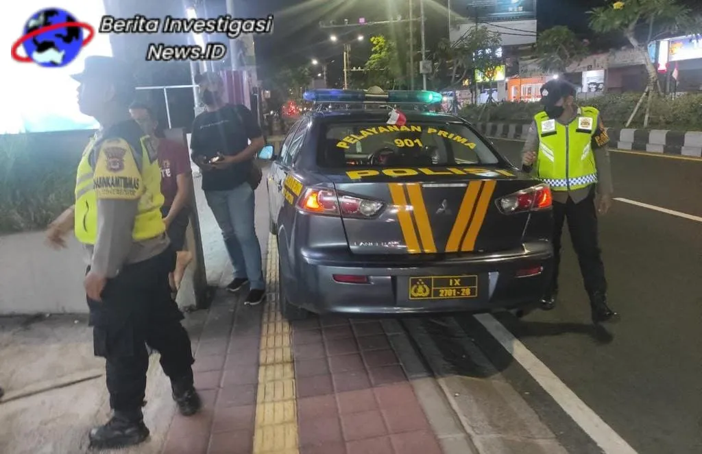 Cegah Kejahatan Konvensional, Polsek Kutsel Rutin Gelar Blue Light Patrol