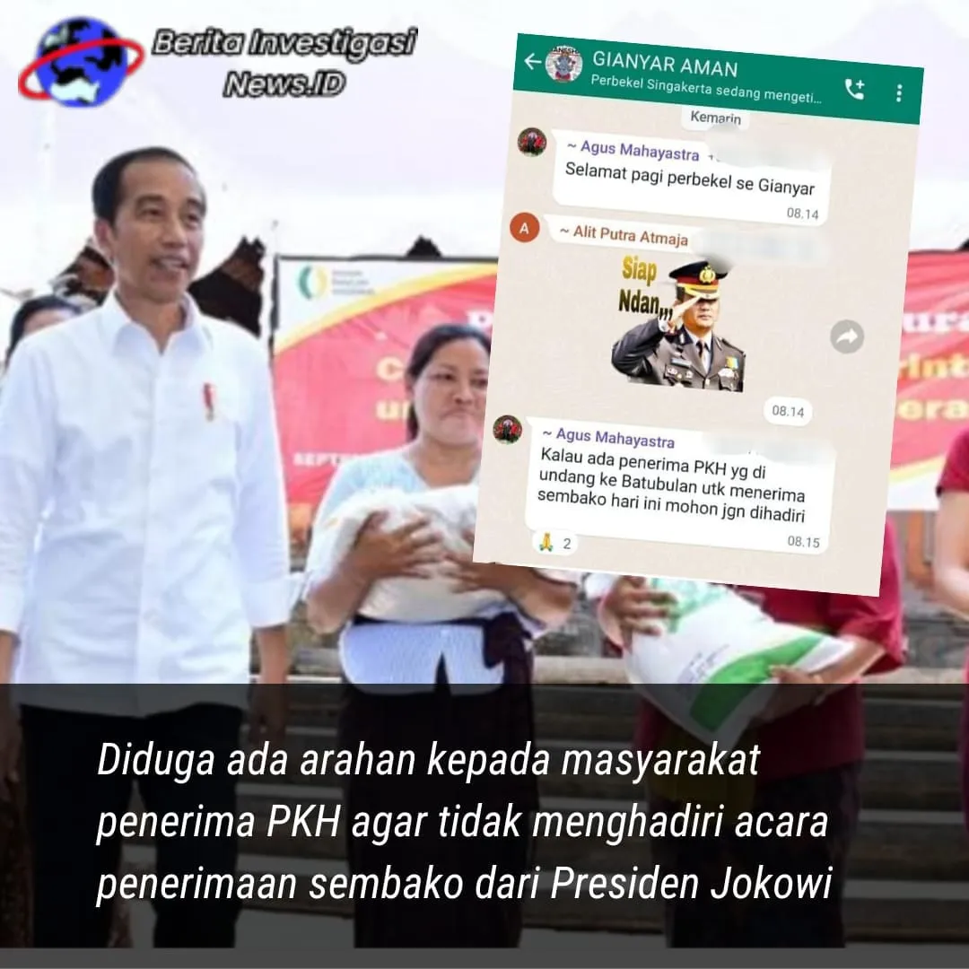 Pesan WAG "Gianyar Aman" Bocor, Sebelum Datangnya Presiden RI