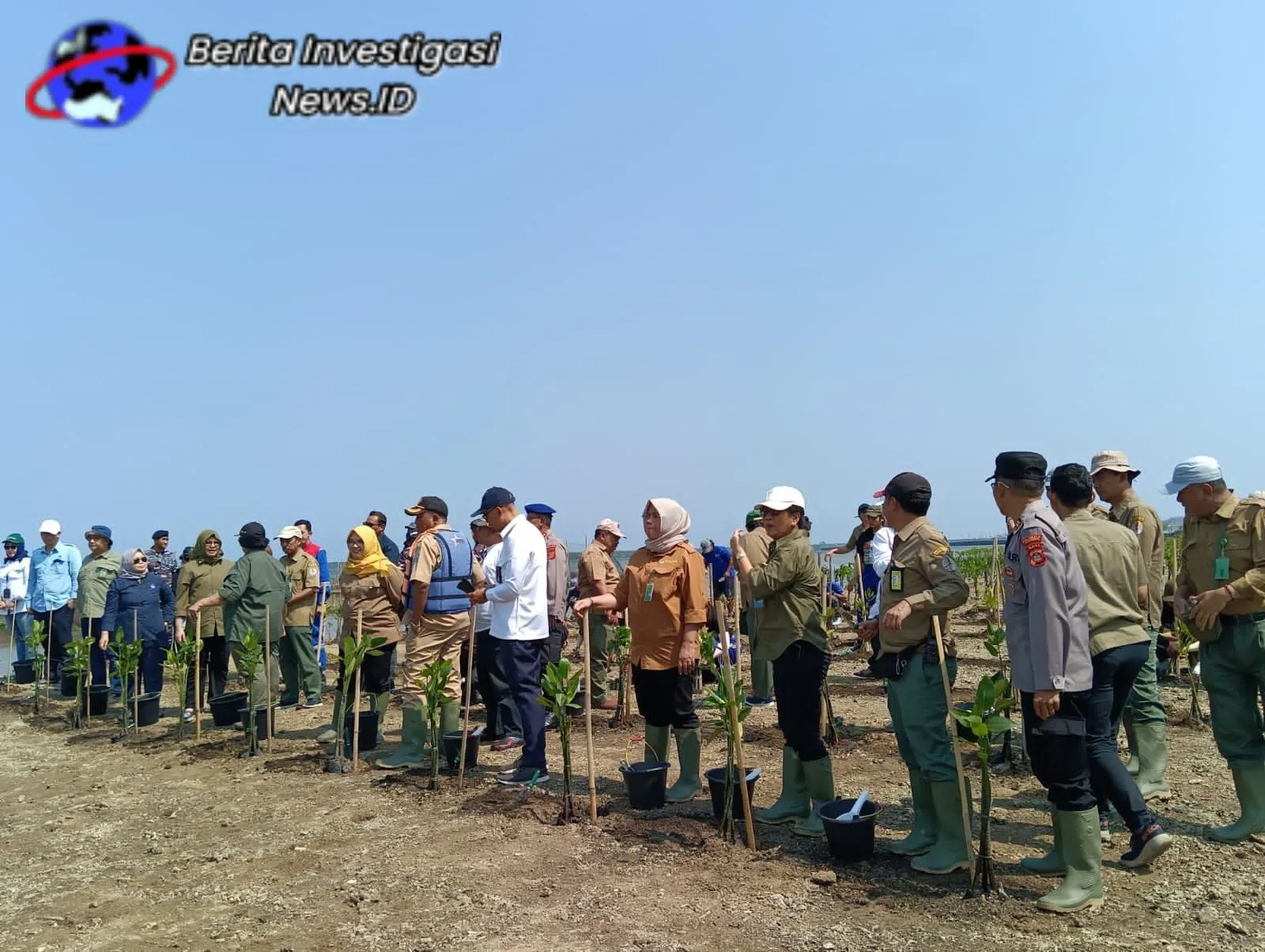 Launching Penanaman Pohon Mangrove Menteri LHK Diamankan Personil Polsek Benoa