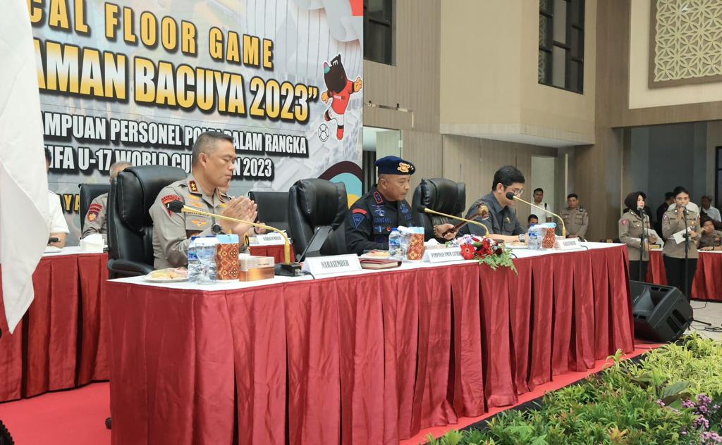 Matangkan Kesiapan Pengamanan Piala Dunia U-17 FIFA 2023 Polda Jatim Gelar TFG